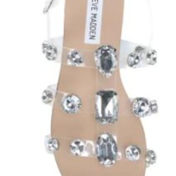𝅺Steve Madden Size 7 Rhinestone Sandal - Brand New - Never Worn - Picture 5 of 5
